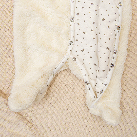 Комбинезон на кнопках «Плюшик» №М-464 молочный, рост 56