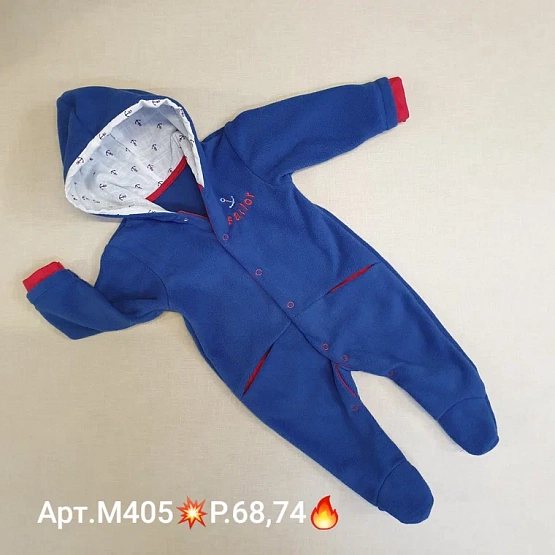 М-405 Комбинезон-слип детский на кнопках 68