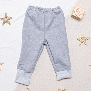 № Т-103, Брюки детские, футер двунитка, серый, рост 68