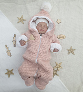 М-530 Вязаный комбинезон для новорожденного 