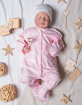 М-465 Комбинезон-слип на кнопках, розовый