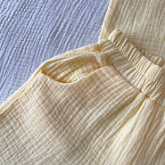 К-508 костюм из муслина однотонный. Желтый