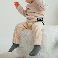 Т-106 Штаны вязаные, бежевые