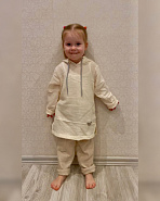 К-337 Туника из муслина. Молочная