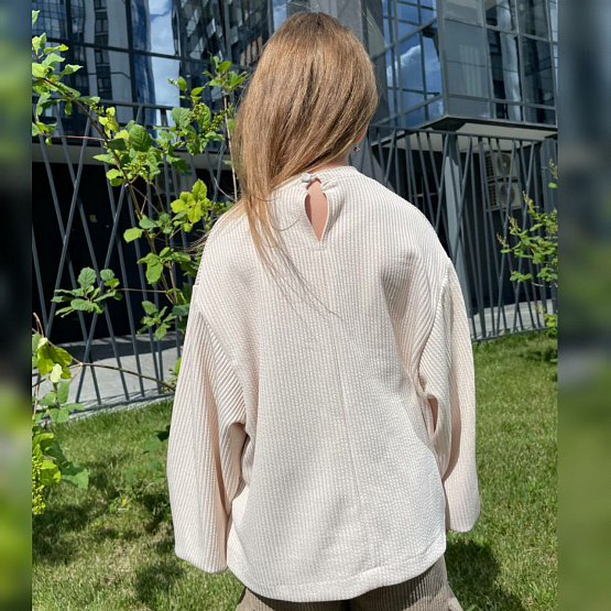 Б-11 Блузка для девочки. Бежевая