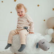 Т-106 Штаны вязаные, бежевые