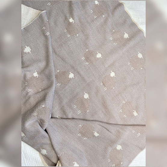 ПВ-40 Плед вязаный Овечки