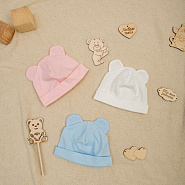 Шапочка с ушками мишки №Б-275, р.38-40, в ассорт.