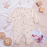 №М-102 Комбинезон детский на кнопках, молочный