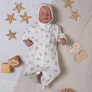 М-446 Комплект комбинезон-слип с шапочкой, в ассортименте, короны, рост 56