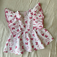 К-510 Костюм из муслина для девочки. Розовый