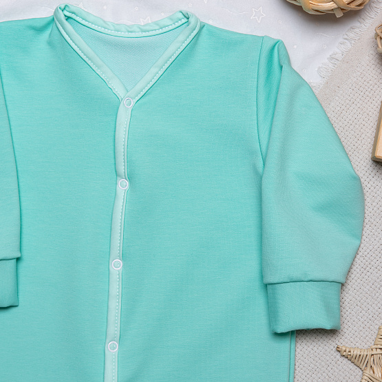 М-493 Комбинезон на кнопках с манжетами,мята рост 68