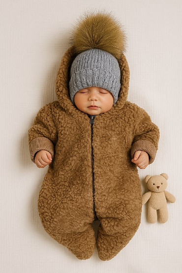 Б-298 Шапочка вязаная с понпоном 