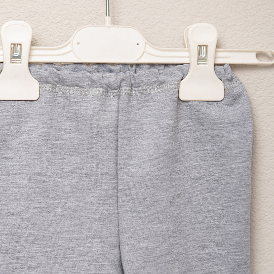 № Т-103, Брюки детские, футер двунитка, серый, рост 68