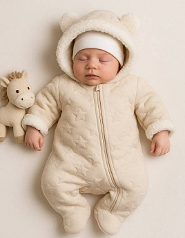 М-504 Комбинезон детский утепленный с капюшоном на молнии