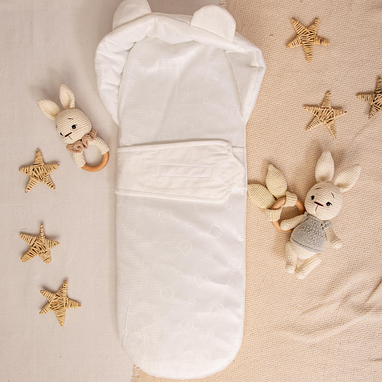 №0861 Матрасик-подложка для новорожденного, мишка