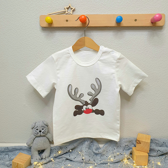 №Ф-164 Футболка детская, с праздничным принтом 