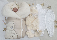 Комплект на выписку «Baby Bear» №343 молочный демисезон
