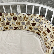 0333 Бортики с постельным бельем в кроватку 