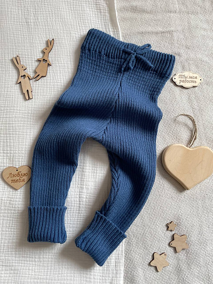 Т-106 Штаны вязаные, джинс