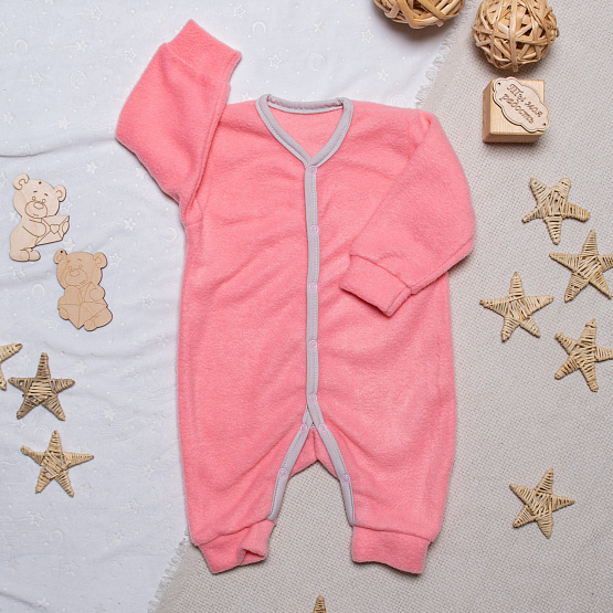 Комбинезон М-476 флис персик рост 68