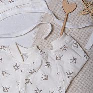 М-446 Комплект комбинезон-слип с шапочкой, в ассортименте, короны, рост 56