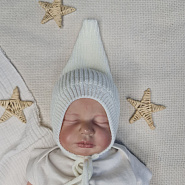 Б-302 Вязаная шапочка с хлопковым подкладом