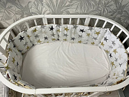0333 Бортики с постельным бельем в кроватку 