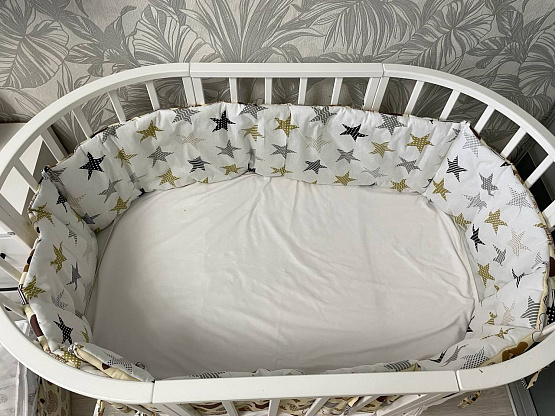 0333 Бортики с постельным бельем в кроватку 