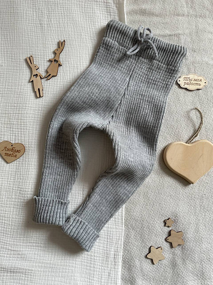 Т-106 Штаны вязаные, серые