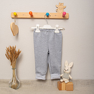 № Т-103, Брюки детские, футер двунитка, серый, рост 68