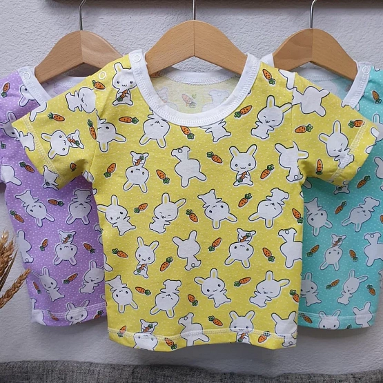 №Ф-60 Футболка детская,  на кнопках на плече остатки