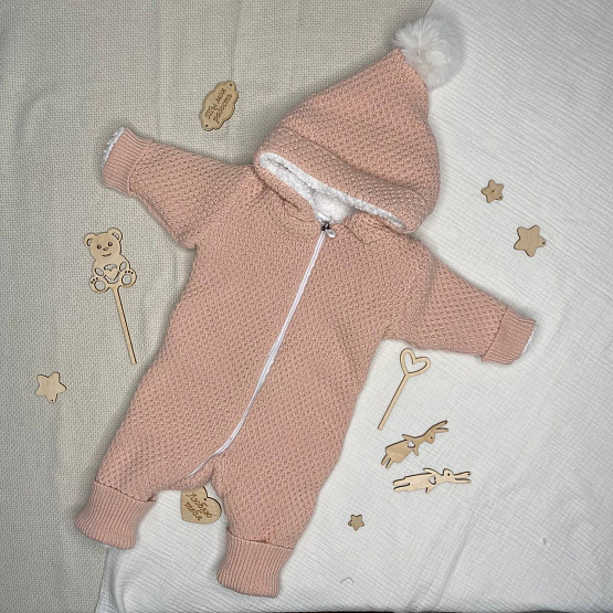 М-530 Вязаный комбинезон для новорожденного 