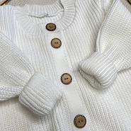 К-501/2 Комбинезон вязаный. Без капюшона. Молочный.