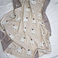 ПВ-40 Плед вязаный Овечки