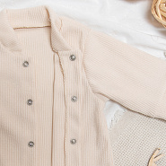 М-511 Комбинезон-слип детский (лапша) с закрытой ножкой, молочный,  рост 56