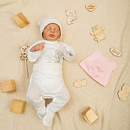 Шапочка с ушками мишки №Б-275, р.38-40, в ассорт.