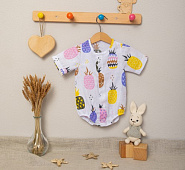 Д-33 Боди детское, муслин набивной, Дино, рост 56