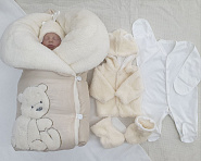 Комплект на выписку «Baby Bear» №343 молочный демисезон