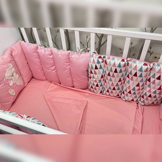 0334 Постельное белье+ бортики в кроватку