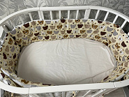 0333 Бортики с постельным бельем в кроватку 