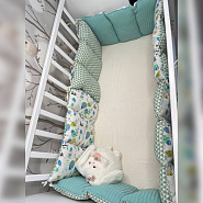 0335 Бортики в кроватку. Мята