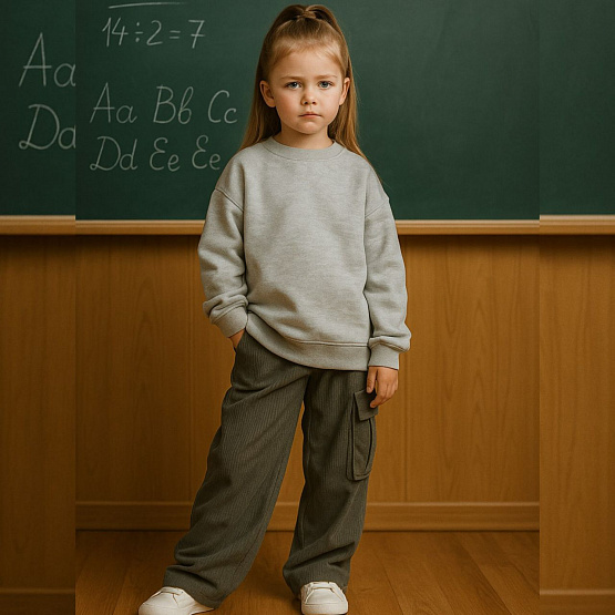 СВ-01 Свитер из футера. Серый