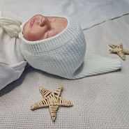 Б-302 Вязаная шапочка с хлопковым подкладом