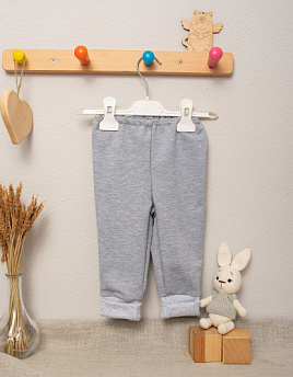 № Т-103, Брюки-джоггеры из футера двунитки, серый