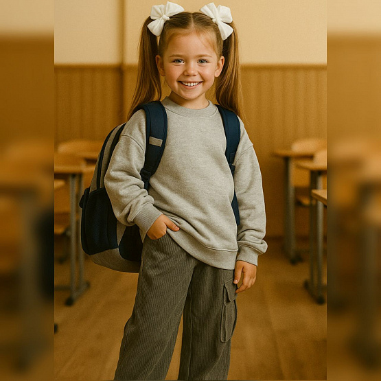 СВ-01 Свитер из футера. Серый