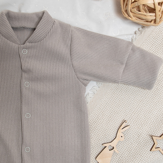 М-511 Комбинезон-слип детский (лапша),серый, рост 56