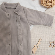 М-511 Комбинезон-слип детский (лапша),серый, рост 56